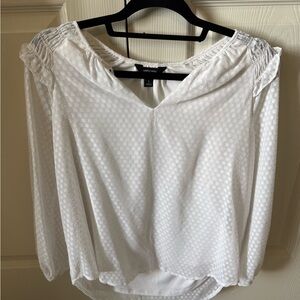 Simply Vera Vera Wang Textured White Blouse